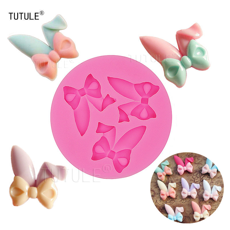 Bunny Cake Mold - Mini rabbit ears bow jewelry headdress