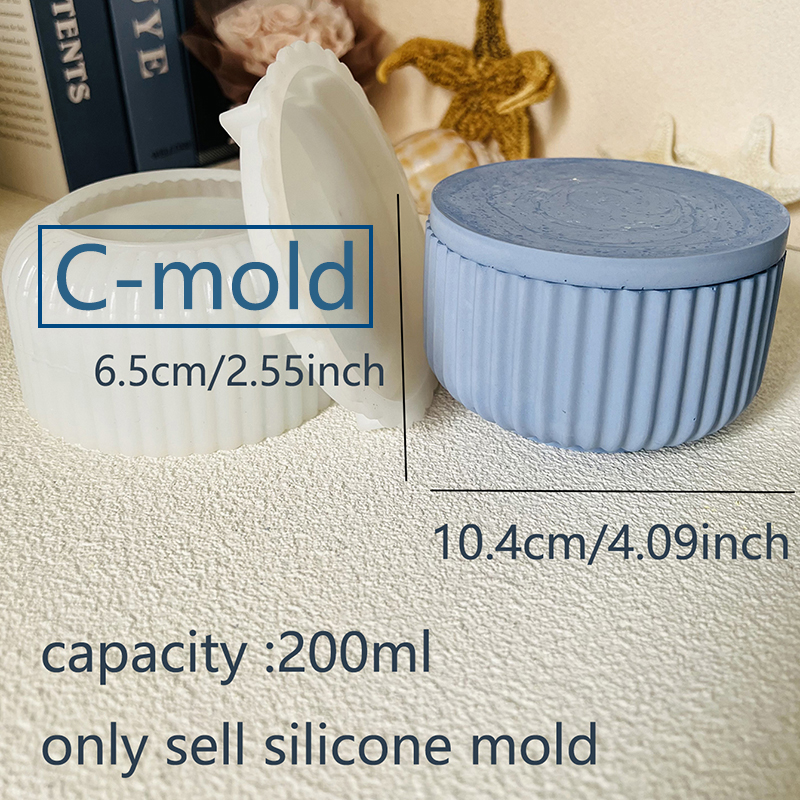 Cement Candle Jar Silicone Mol - огляд і ціна Potsticker Mold