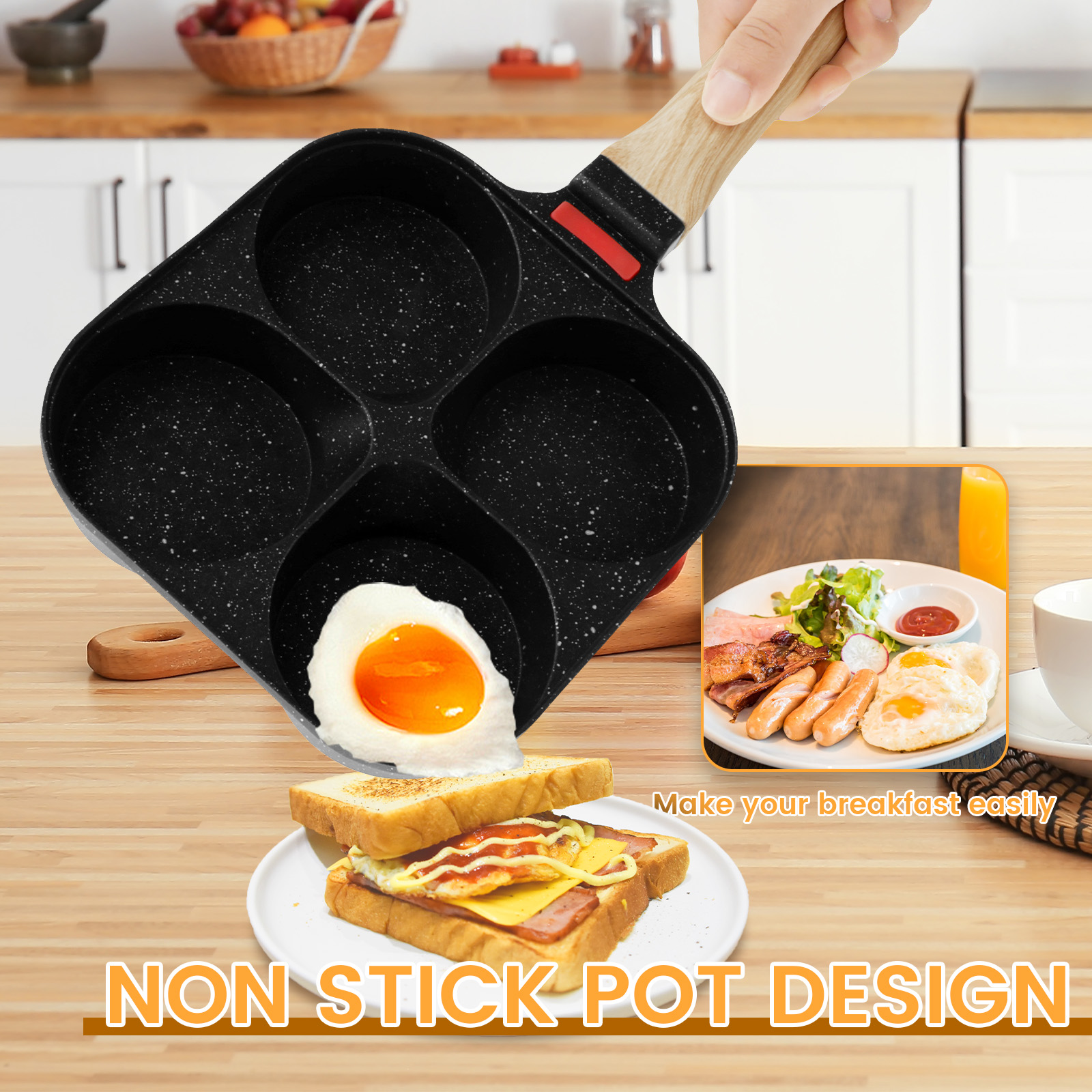 Egg Frying Pan Nonstick Pancak - огляд і ціна Mini Pancake Griddle