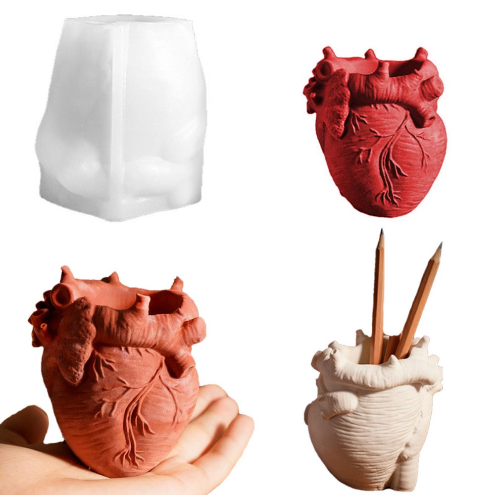 Heart Flowerpot Vase Resin Sil - огляд і ціна Potsticker Mold