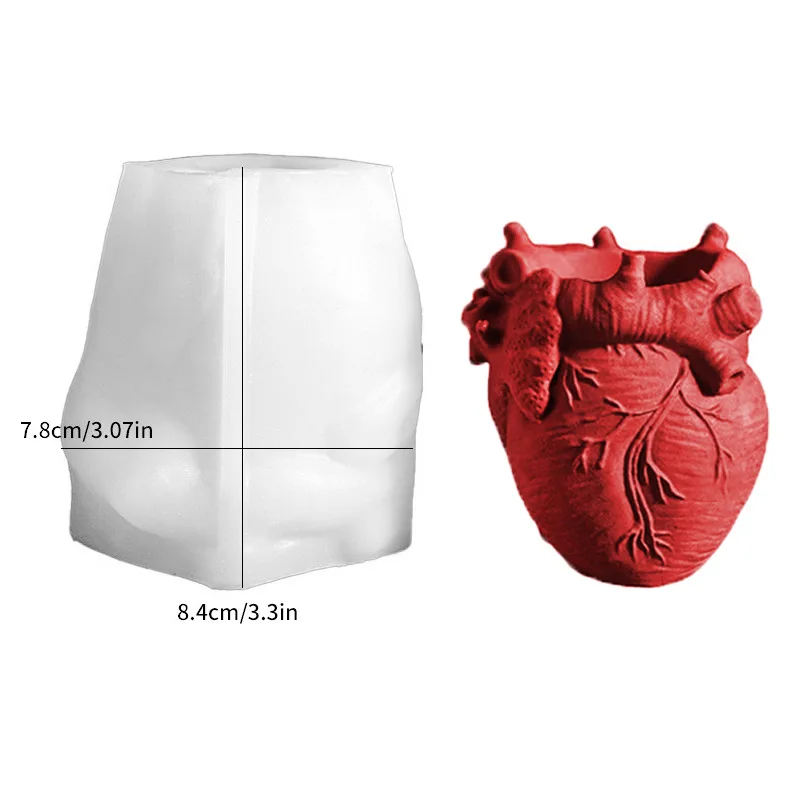 Heart Flowerpot Vase Resin Sil - огляд і ціна Potsticker Mold