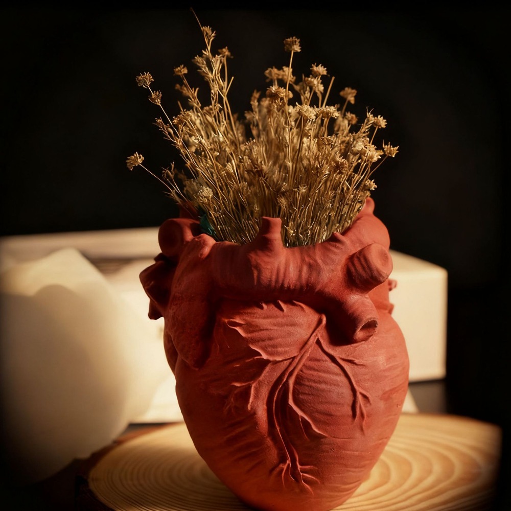 Heart Flowerpot Vase Resin Sil - огляд і ціна Potsticker Mold