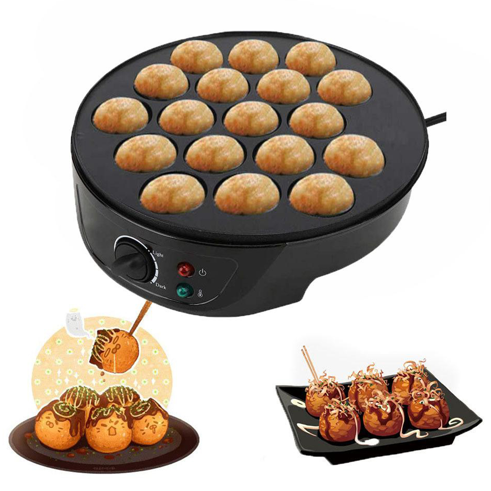 220V Baking Machine Household  - огляд і ціна Takoyaki Grill Plate