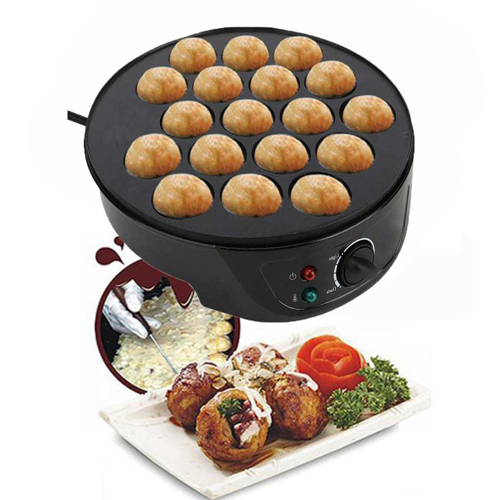 220V Baking Machine Household  - огляд і ціна Takoyaki Grill Plate