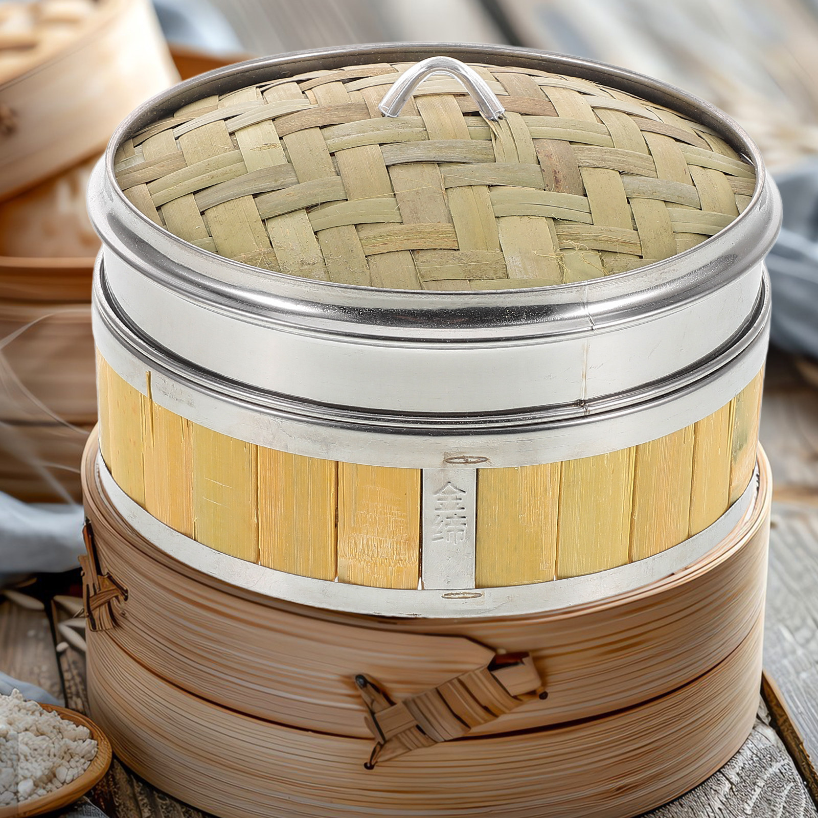 18Cm Handmade Bamboo Steamer B - огляд і ціна Bao Steamer Bamboo