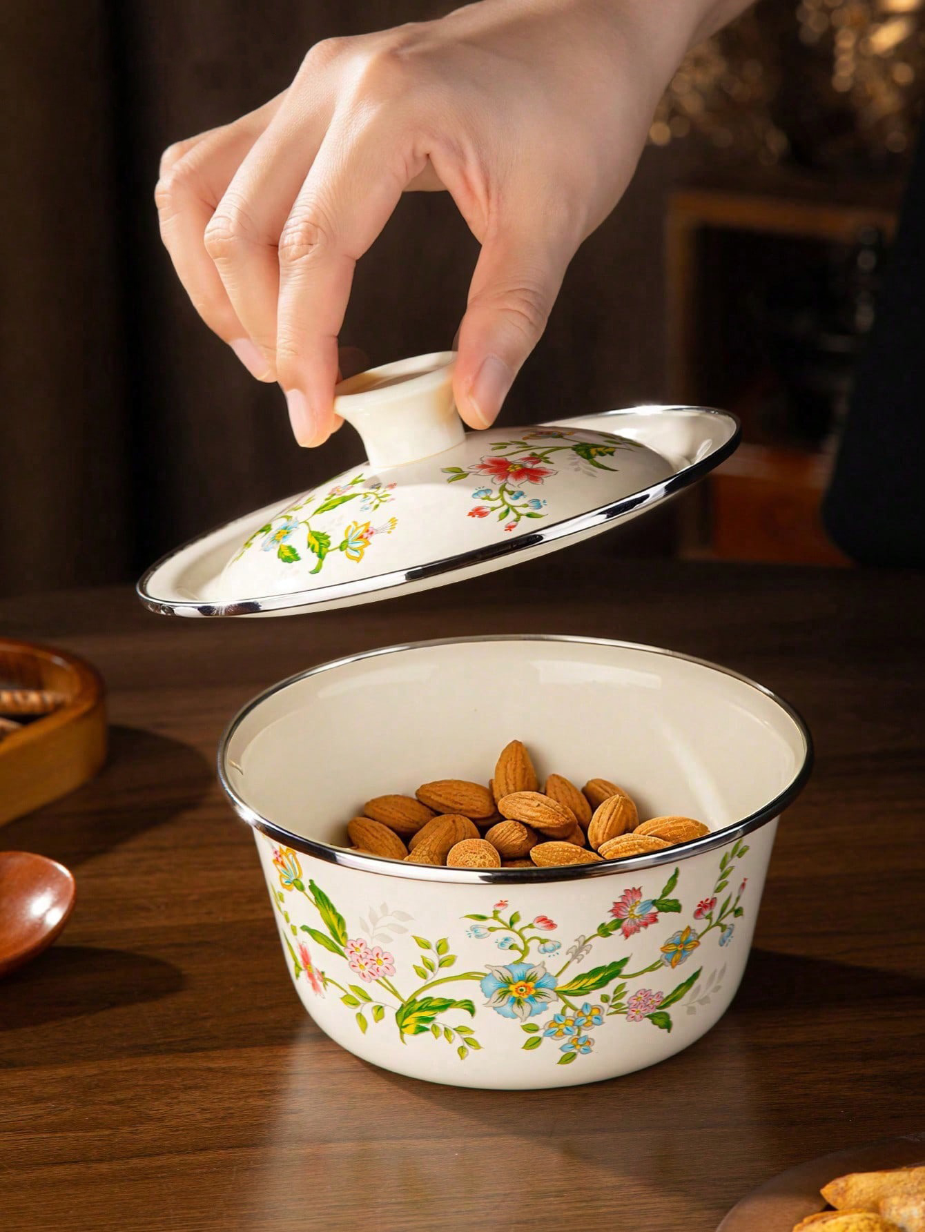 1pc Enamel-patterned rice bowl - огляд і ціна Dim Sum Basket