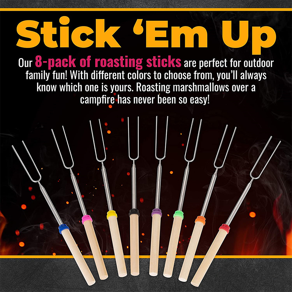 8Pcs Barbecue Skewers Stainles - огляд і ціна Hot Dog Press