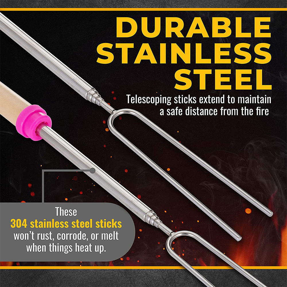 8Pcs Barbecue Skewers Stainles - огляд і ціна Hot Dog Press