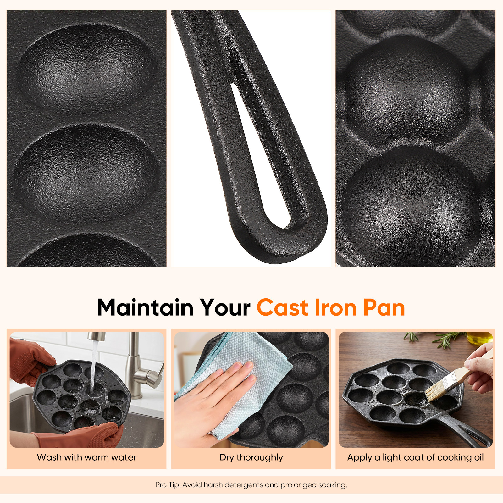 12 Molds Takoyaki Pan Cast Iro - огляд і ціна Takoyaki Grill Plate