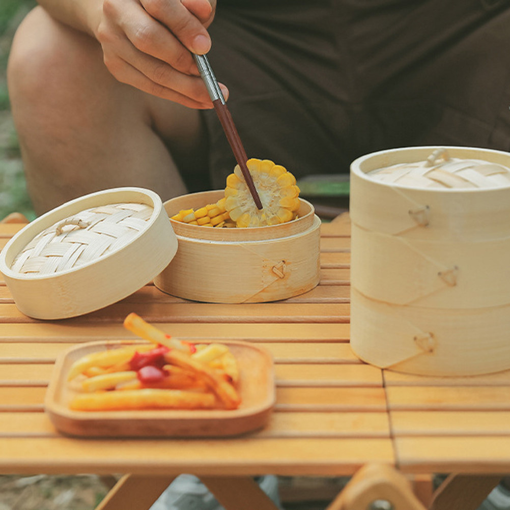 1Set Smooth Edge Bamboo Steame - огляд і ціна Bao Steamer Bamboo